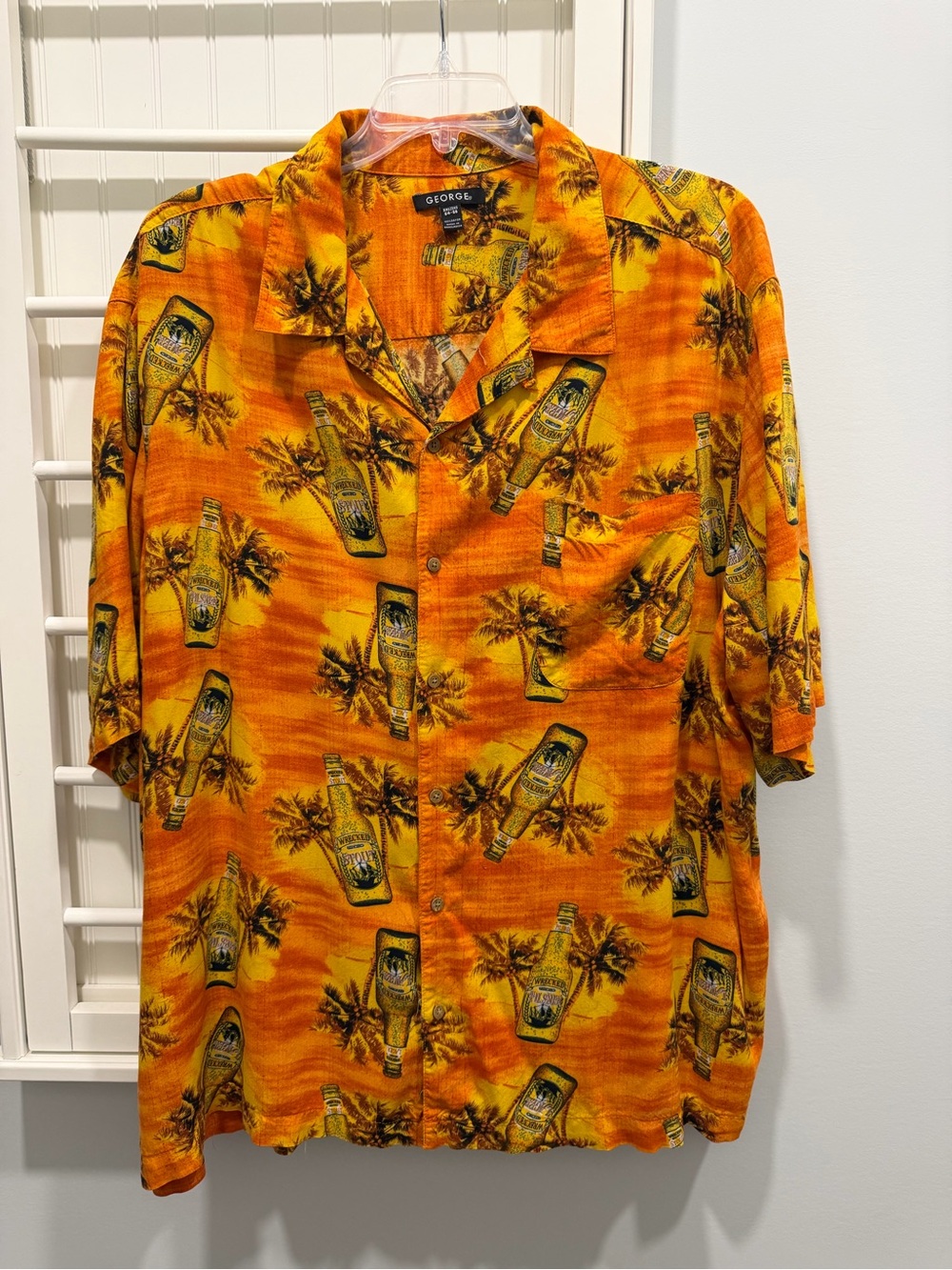 Orange & Yellow Tropical Camp Shirt